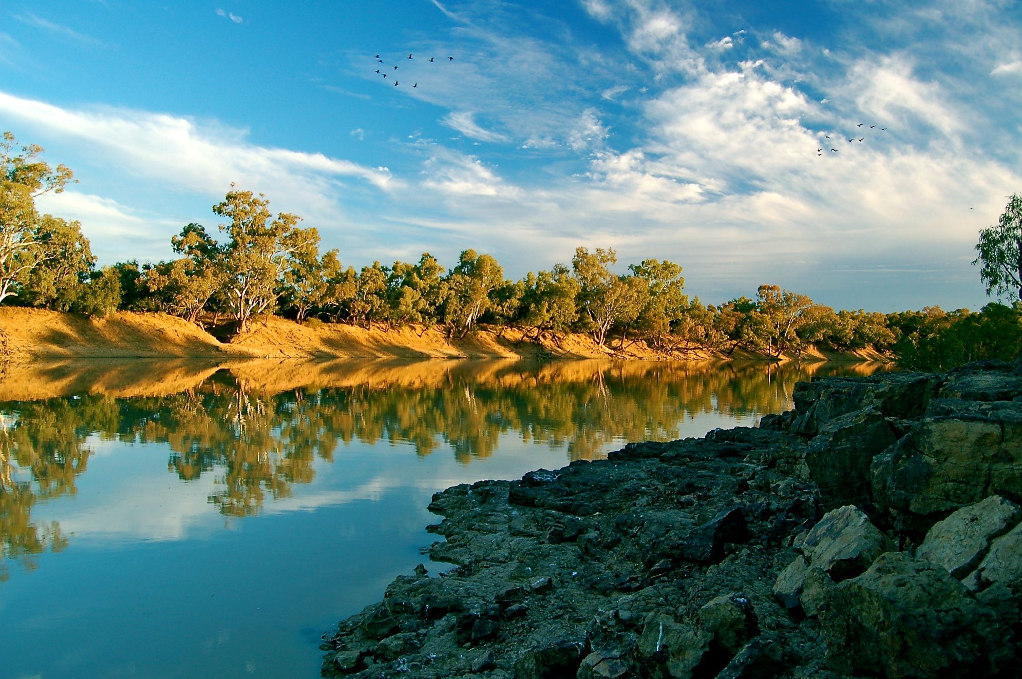 Banks of the Barcoo River, Queensland, Australia