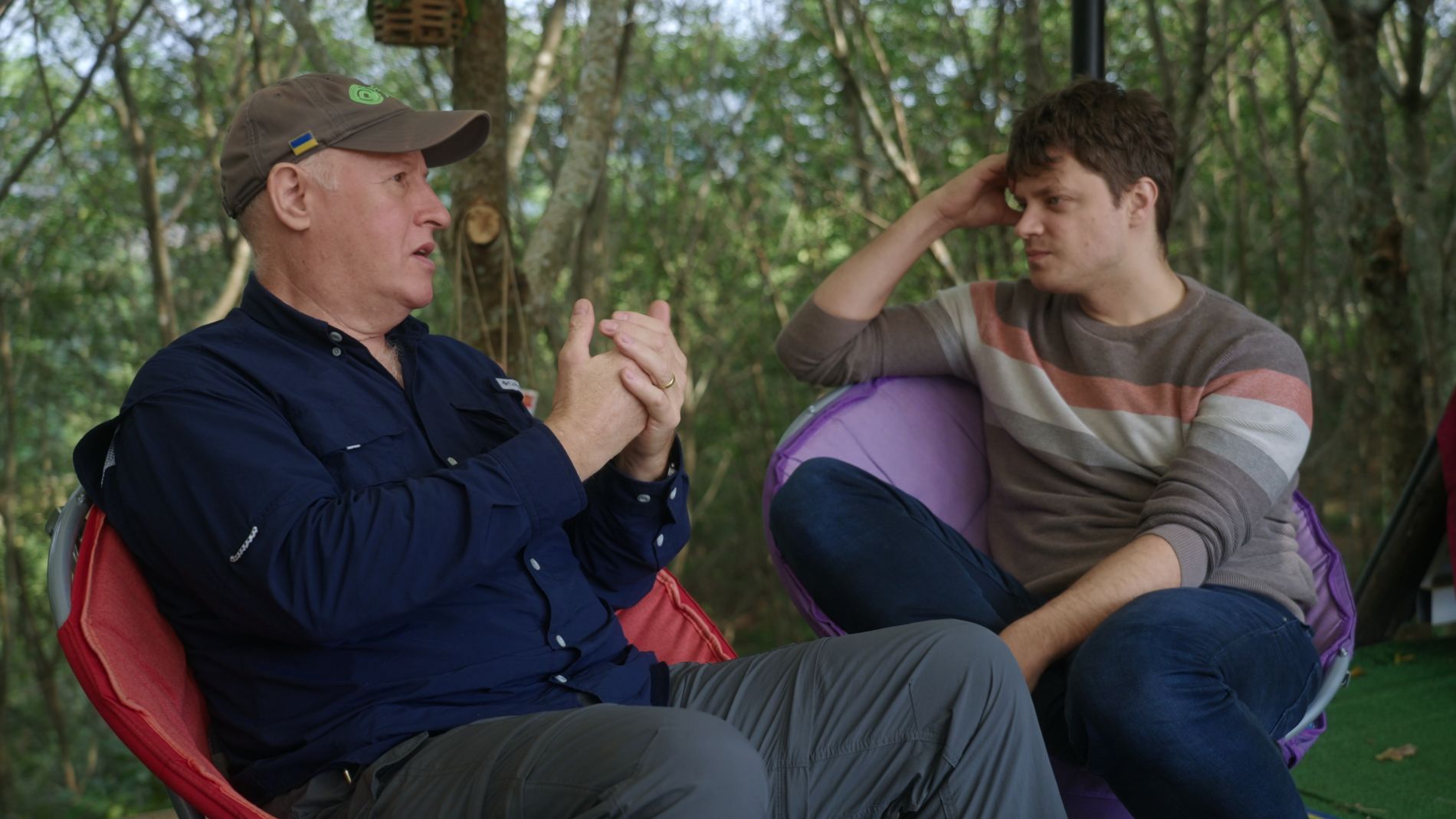 Dr. Philipp Markolin with Dr. Peter Daszak in the field in Western Thailand close to Myanmar